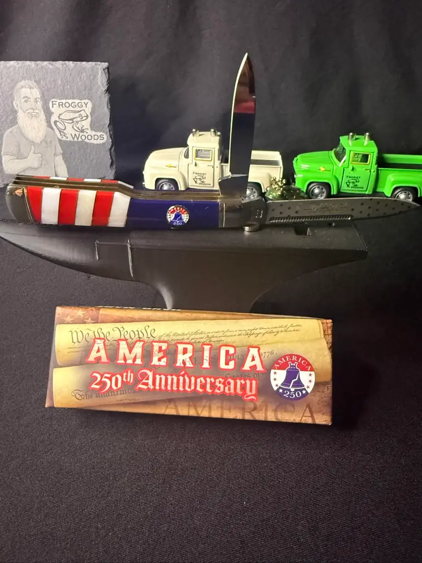 🇺🇸 Rough Rider RR2741 America 250th Anniversary Lockback Knife w/ Box