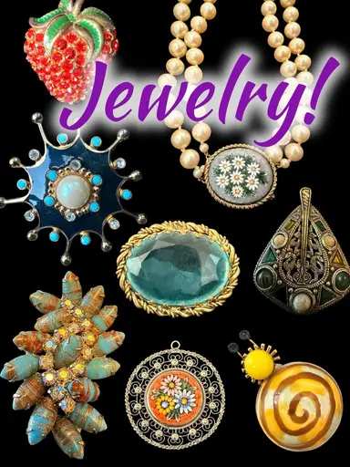Jewelry! Micro Mosaics, Miracle, Avon, Rhinestones