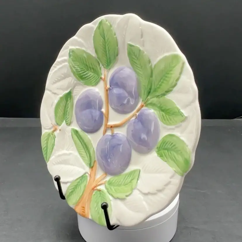 Shafford Fruit Du Jour Plum Plate 8" | Vintage 1987