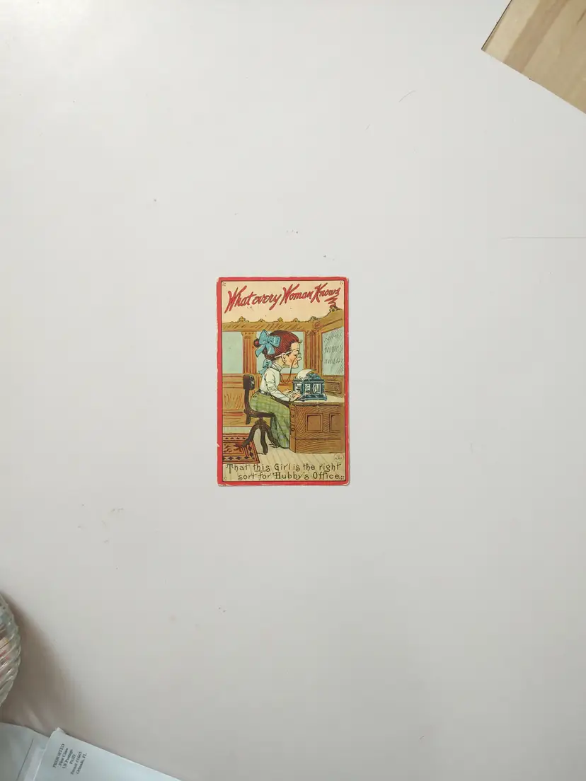 Vintage Comic Postcard "What Every Woman Knows" Series 1910 by A.F.T. Co./Alt & Wiese