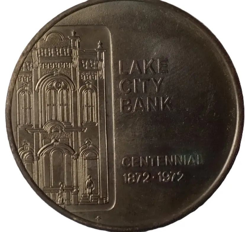 Lake City Bank - Warsaw Silver Lake Indiana - Centennial 1872-1972