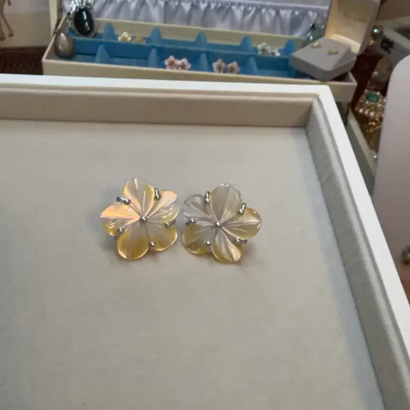 Yellow MOP Earrings