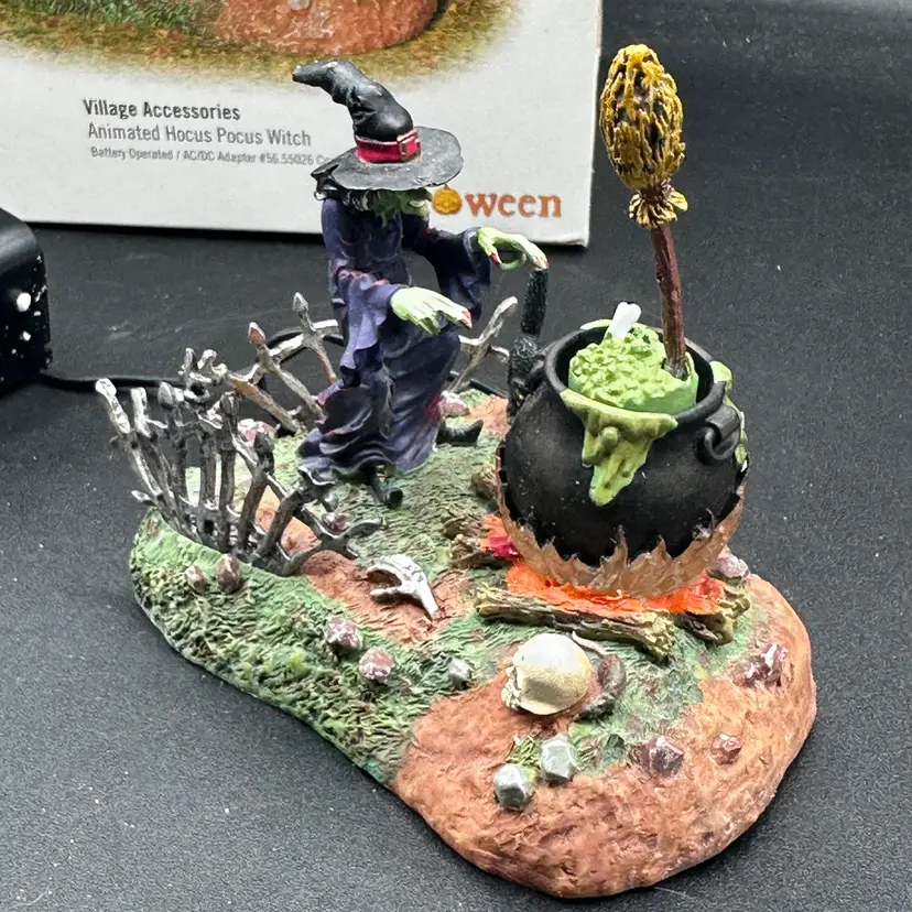 Department 56 Animated Hocus Pocus Witch Halloween Lights and Movement 52516