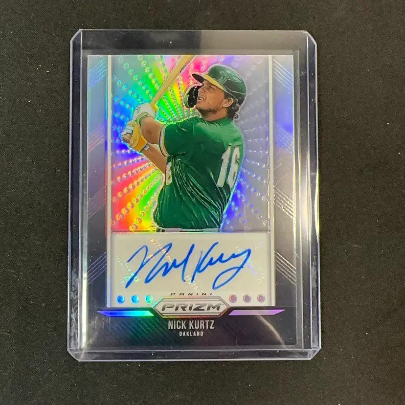 Nick Kurtz 2026 Panini Prizm The Baseball Signatures Prizm Auto Oakland Athletics