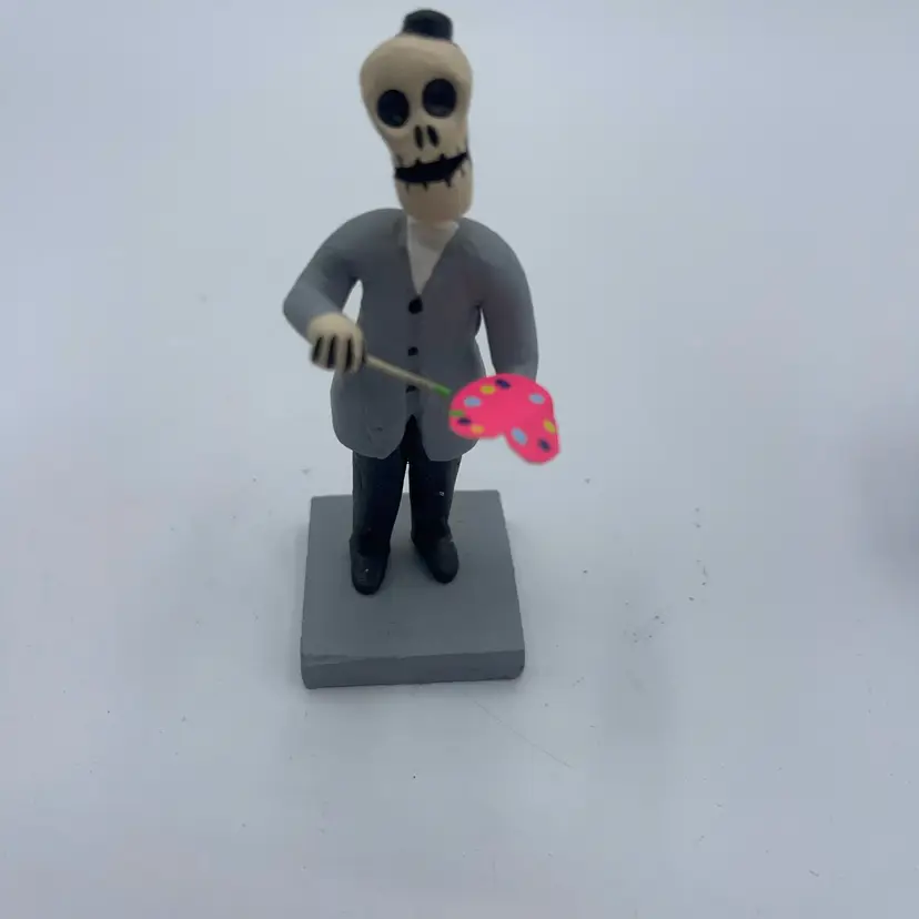 Vintage Day of the Dead Mexican Folk Art Painter Figurine Hand Painted