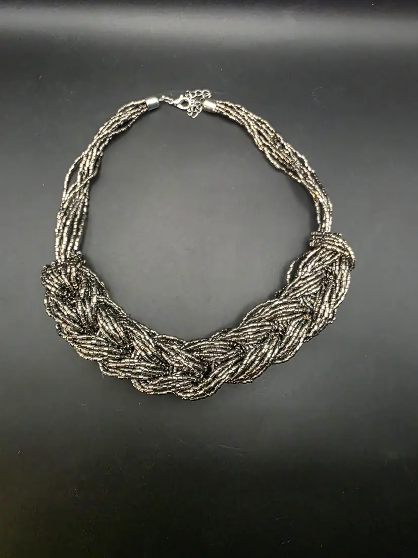 Seed Bead Braided Necklace