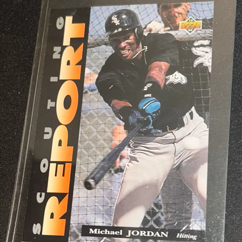 1994 Upper Deck Minor League Baseball Scouting Report Michael Jordan Jumbo Set