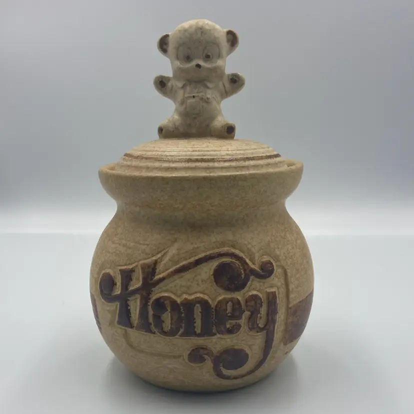 Vintage Pottery Craft Honey Jar