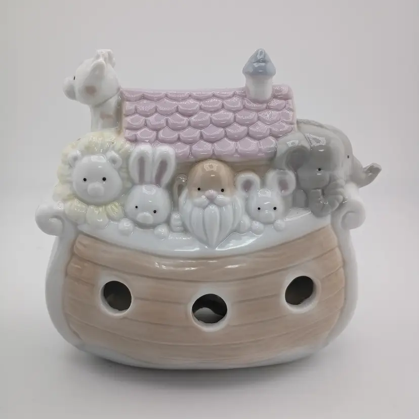 Ceramic Noah's Ark lamp "shade" for Enesco