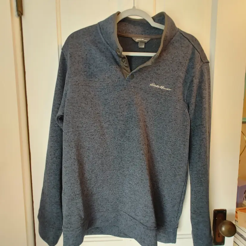 Men's Top- Brand: Eddie Bauer. Size Large. Sweater. Material: 100% polyester. No condition issues.