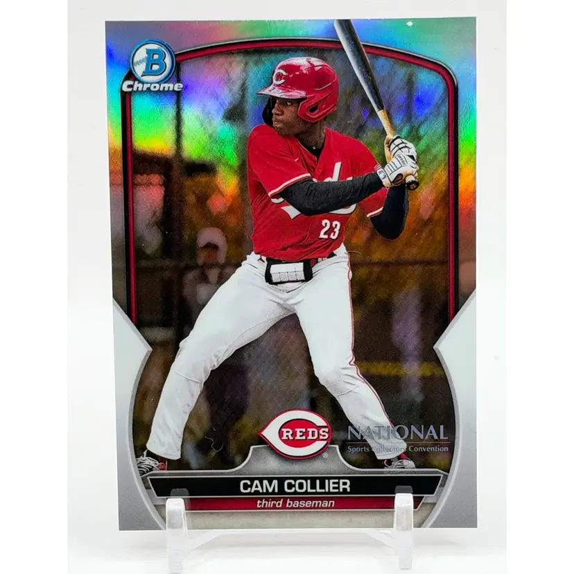 2023 Bowman Chrome National Sports Collectors Convention Wrapper Redemption Cam Collier - Cincinnati Reds