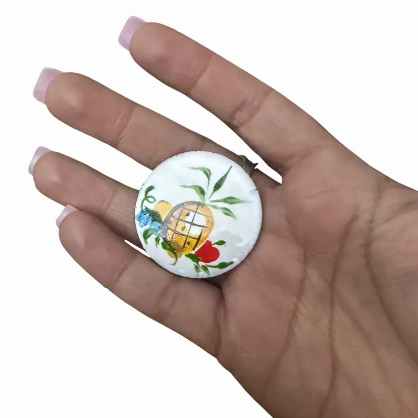 MCM Enamel Fruit Brooch