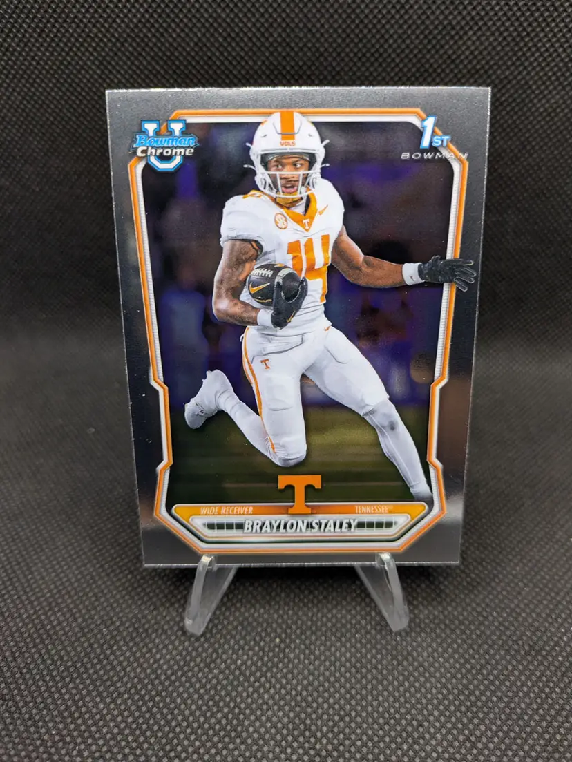 Braylon Staley 2026 Bowman Chrome U Football First (1st) Bowman #BCP-149 - Tennessee