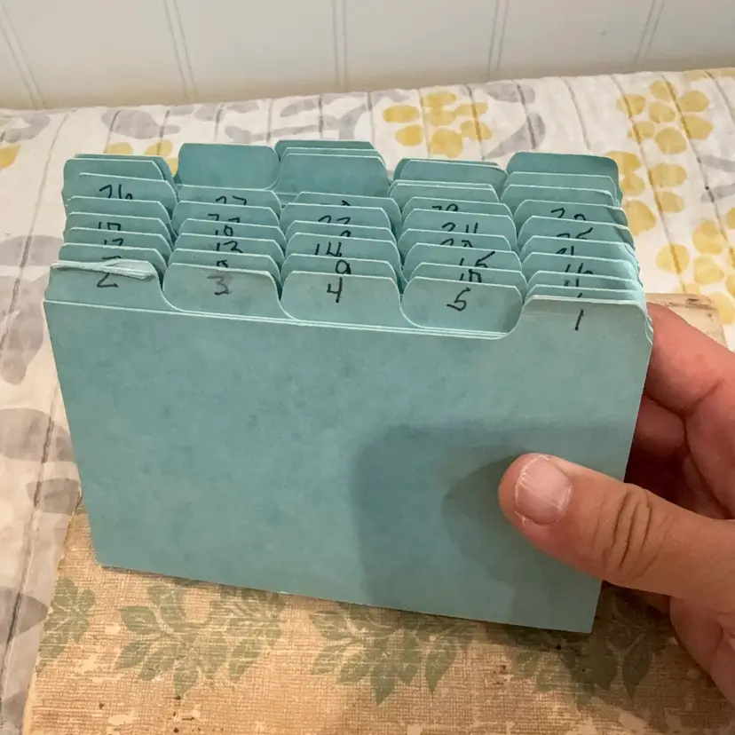 Recipe Box Dividers