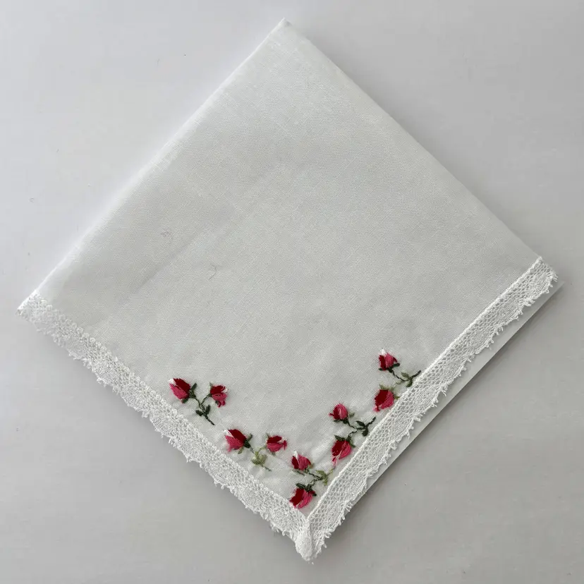 Cottagecore Bridesmaid Handkerchief Wedding Victorian Vintage Feminine Dainty
