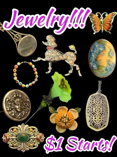 Trifari, Murano, Hat Pins, Sterling, Florenza, Kendra Scott, Sadie Green!