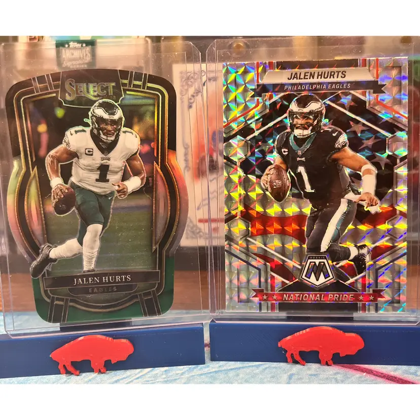 Jalen Hurts Lot (blue Green Diecut & National Pride Silver Mosaic) Eagles