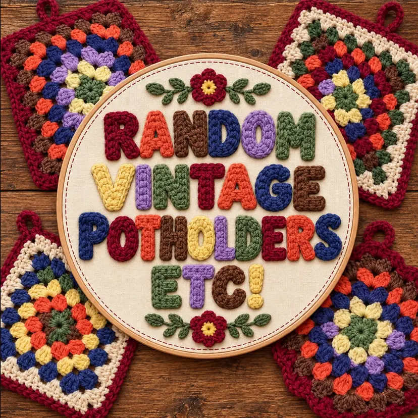 RANDOM POT HOLDER, TRIVET, Etc