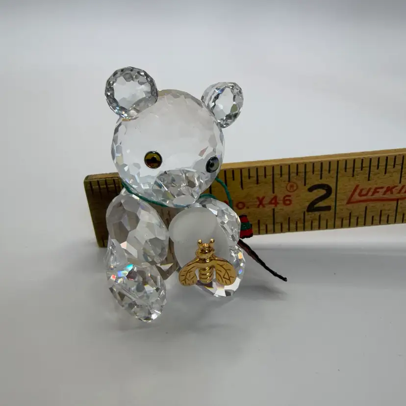 🔔 Retired Mini Swarovski Kris Bear with Honey Pot (213068) 1997-2005