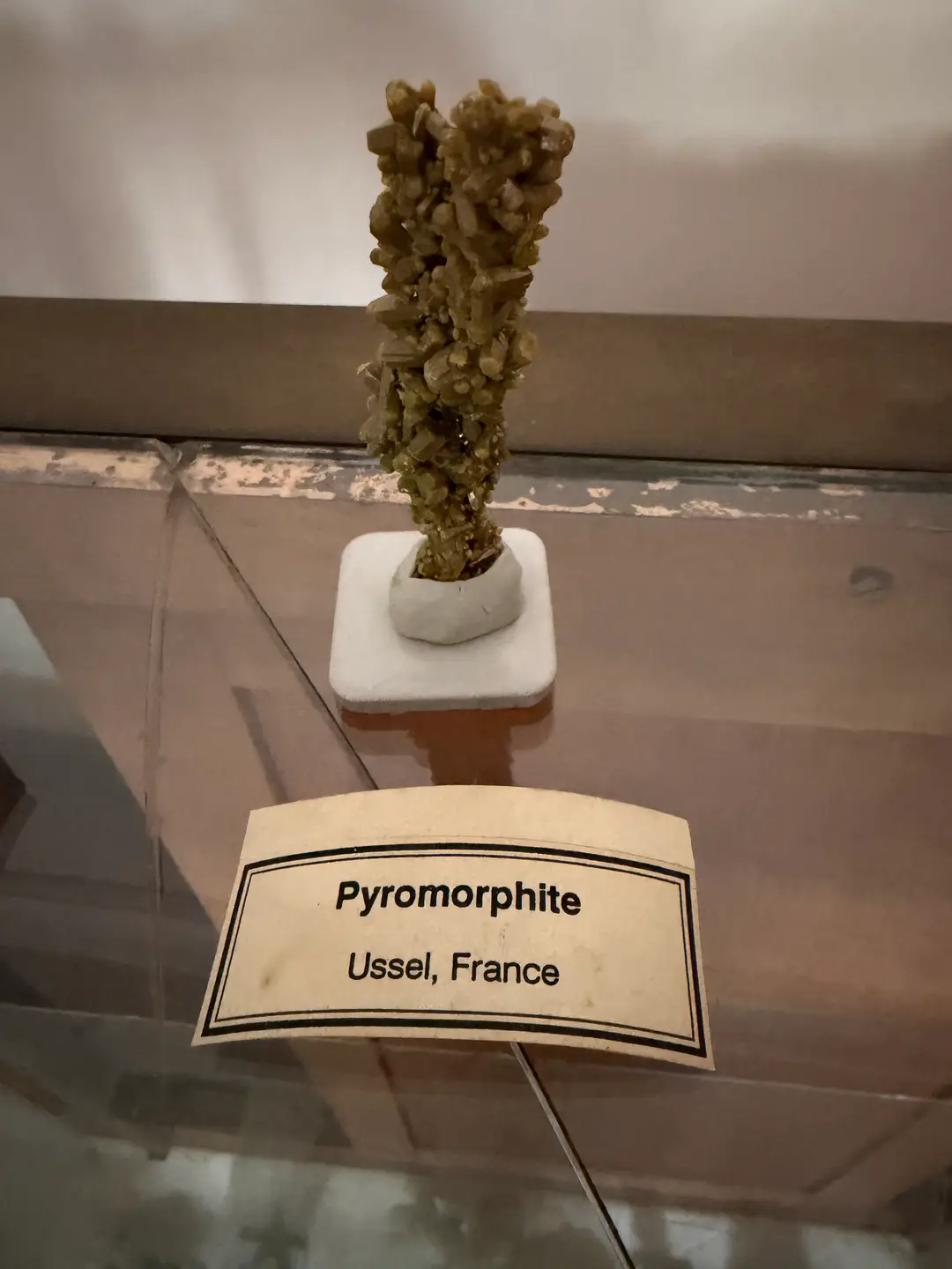 Stalactite specimen from Henry Schmidt's collection