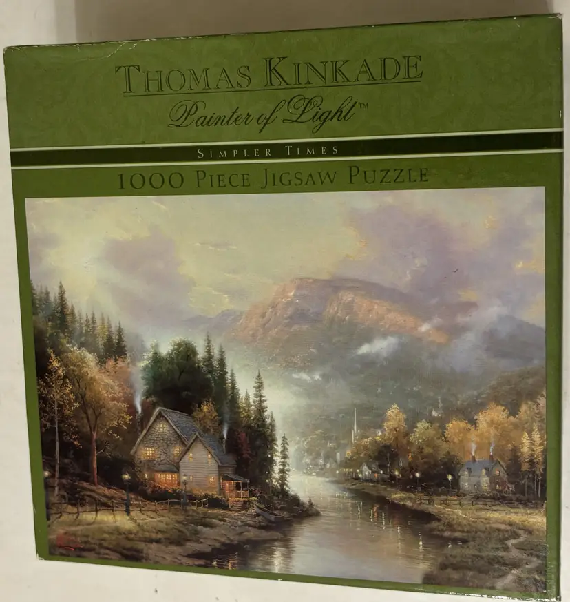 Thomas Kinkade Simpler Times 1000 Piece Ceaco Vintage 2005 Jigsaw Puzzle New
