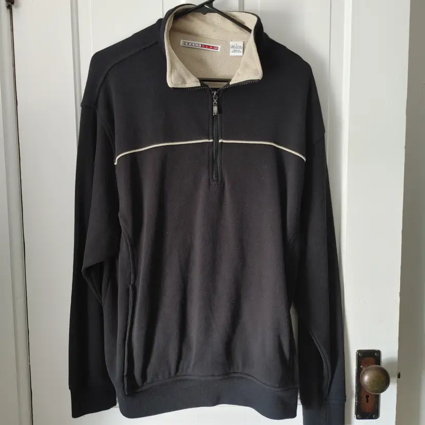 Men's Top- Brand: Grand Slam. Size Large. Black top. Material: 60% cotton, 40% polyester. No condition issues.