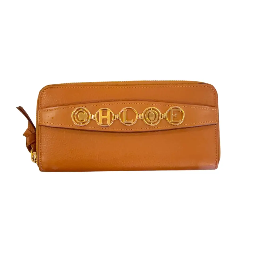 Chloe Brown Full Zip Wallet