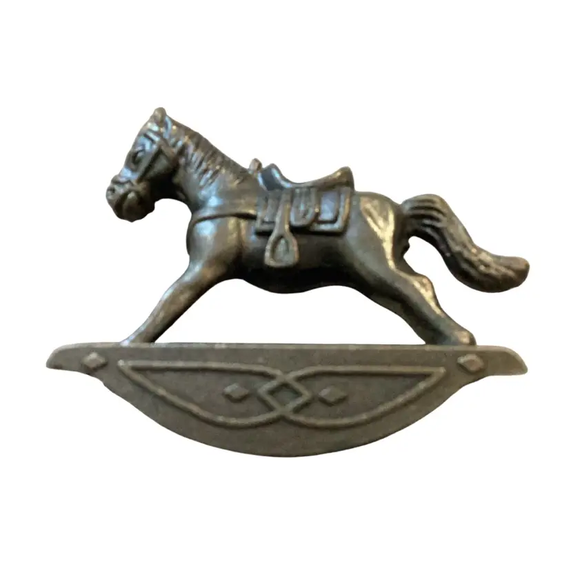 Vintage Rocking Horse Metal Pencil Sharpener
