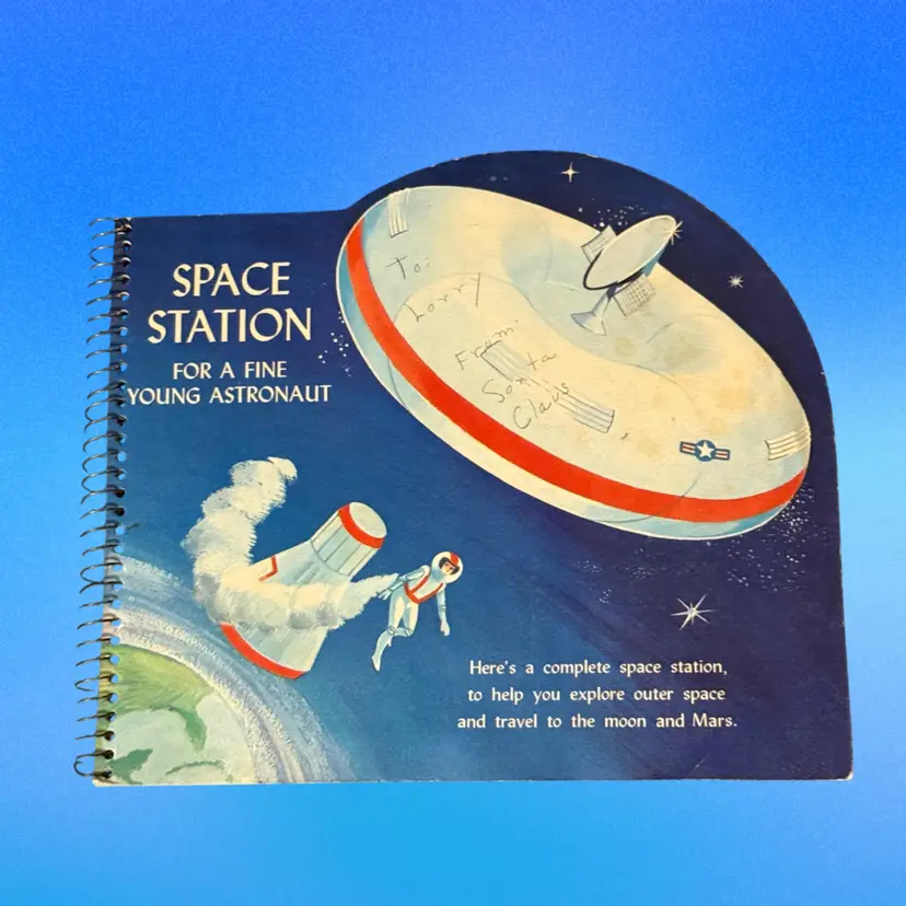 Vintage 1964 Hallmark Space Station for a Fine Young Astronaut Pop-Up Book 100JE 305-1 (KK)
