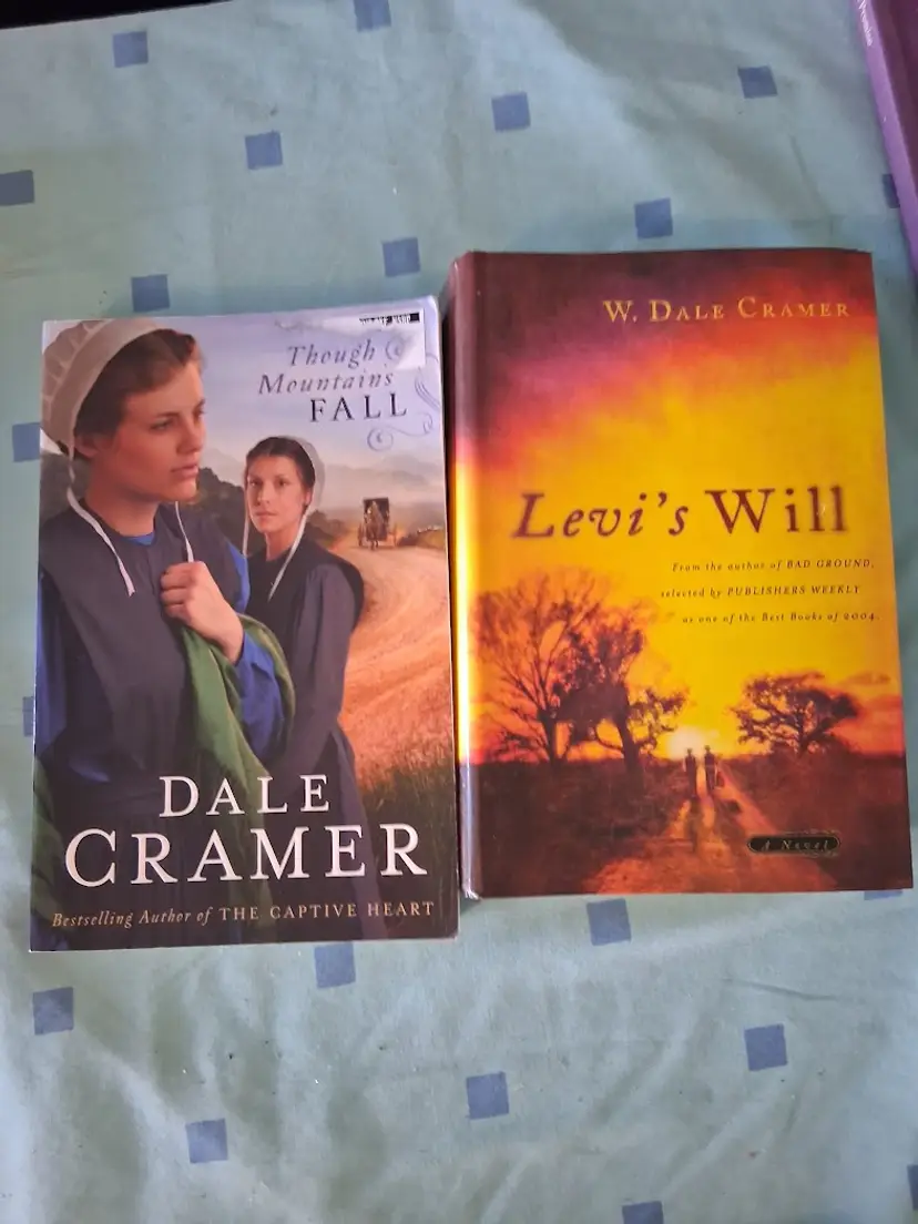 Christian Amish Fiction Books by Dale Cramer-Lot of 2, 1 hardcover, 1 softcover