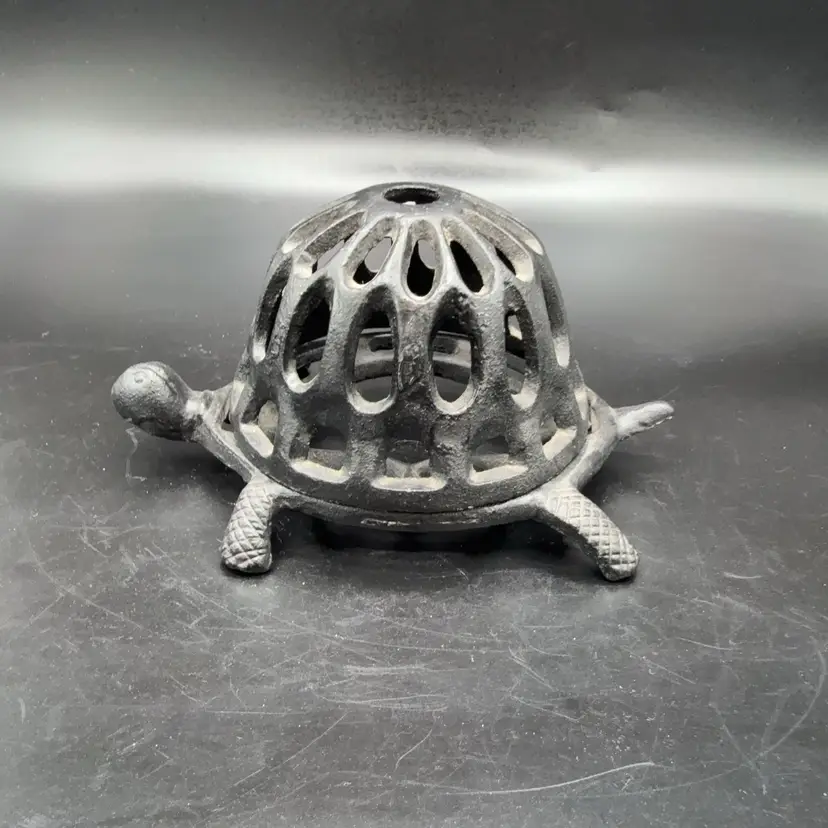 Cast Iron Turtle Votive Doorstop
