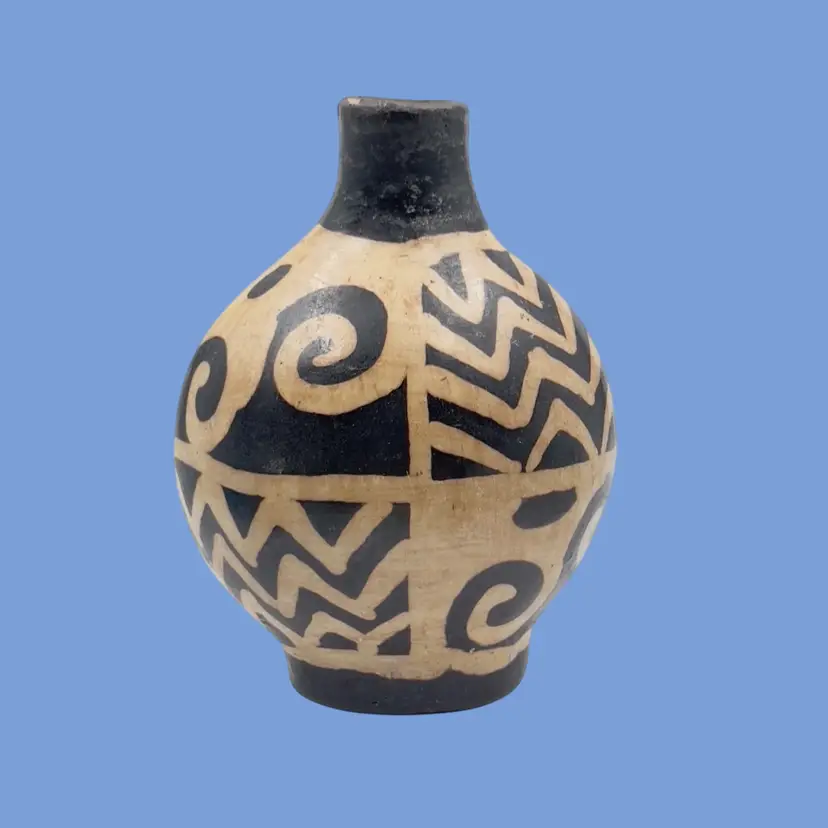 #195- Lenka Pottery Burnished Vase Honduras South America