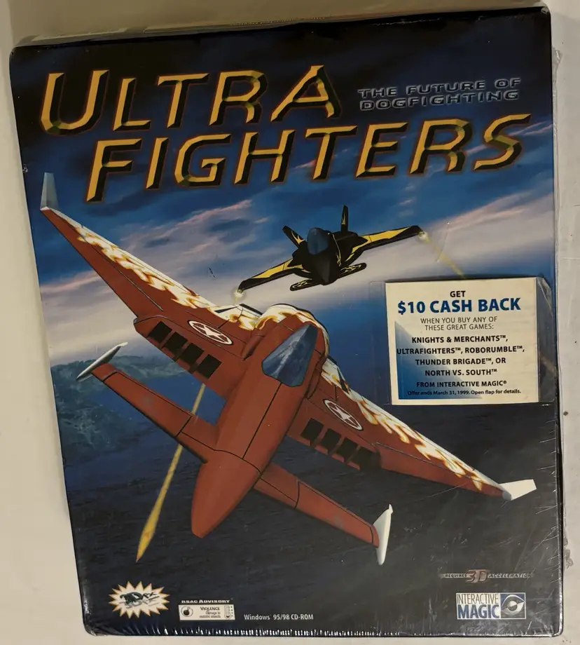Ultra Fighters PC Game 1998 Interactive Magic Windows 95/98 CD-Rom New