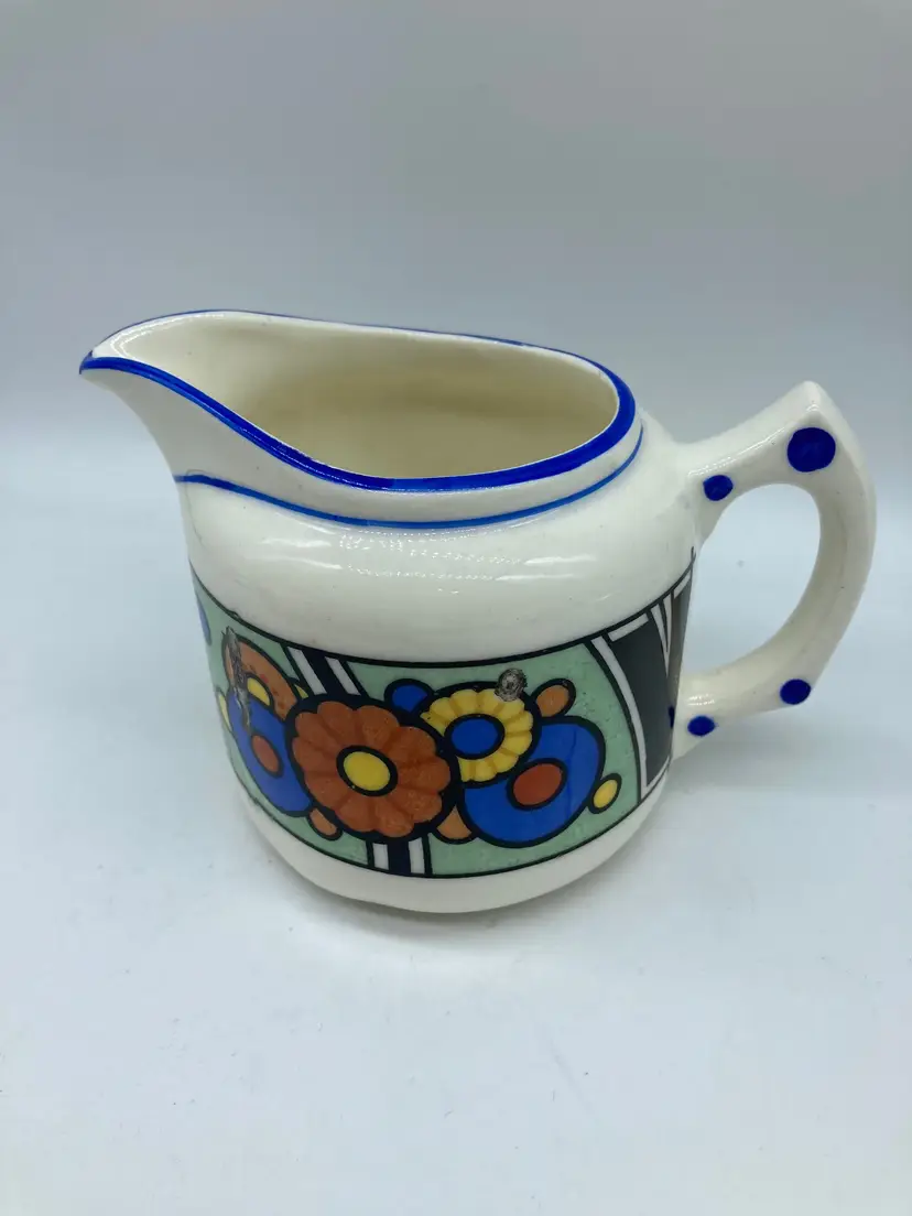 Czechoslovakia Porcelain Creamer Art Deco Vintage