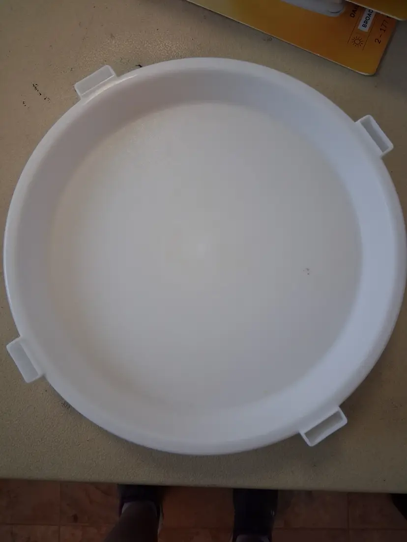 Vintage Tupperware White Divide-A-Rack Pie Plate Stacker Tray