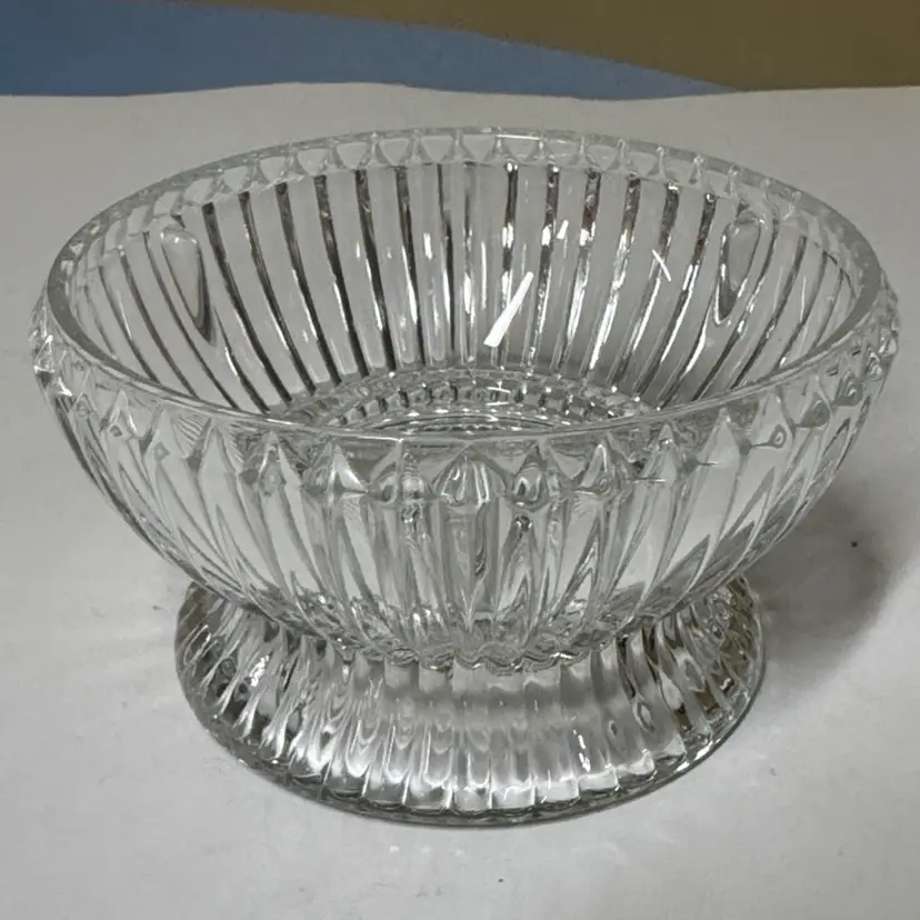 Fairy Lamp Homco Clear Ribbed "Princess Lite" BOTTOM ONLY 4” diameter
