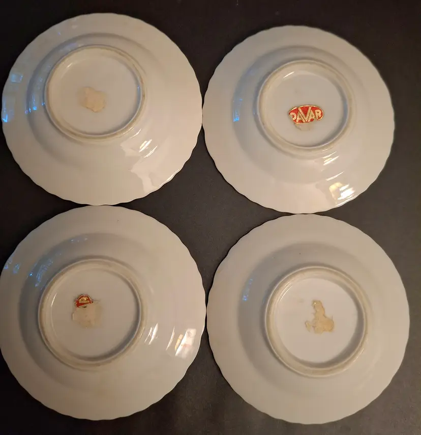 Floral Ashtrays Japan