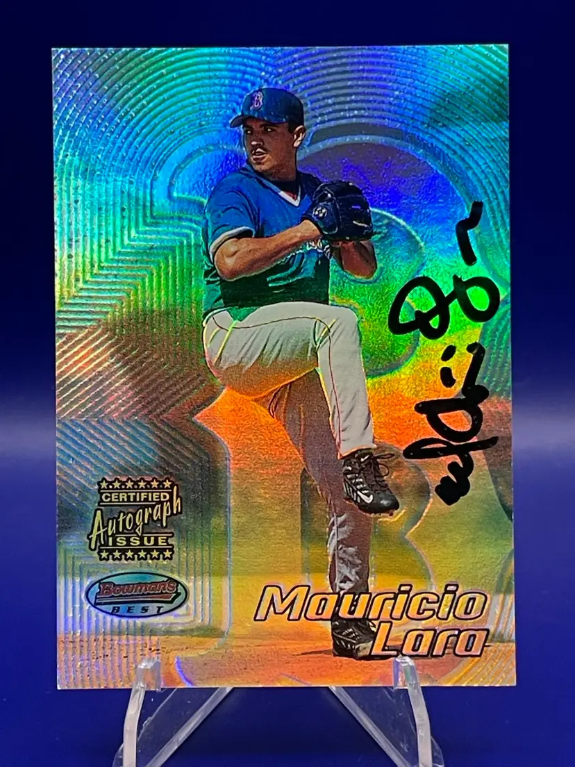 Mauricio Lara Auto 2002 Bowman’s Best Boston Red Sox