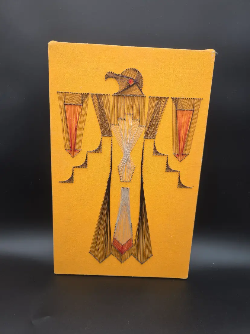 Indigenous motif string art