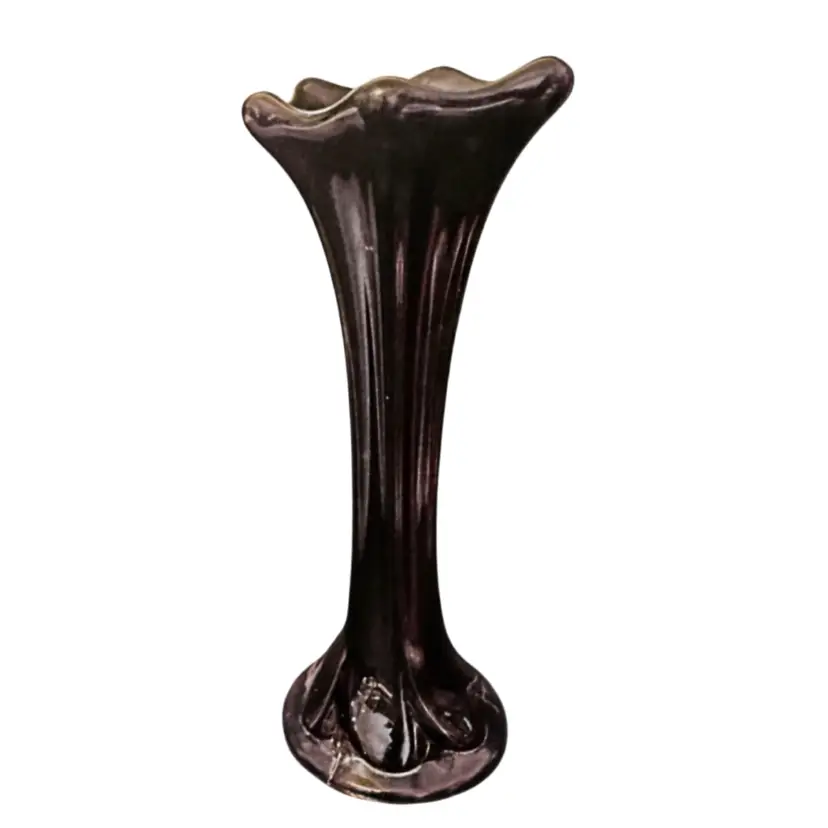 Black Amethyst Glass vase
