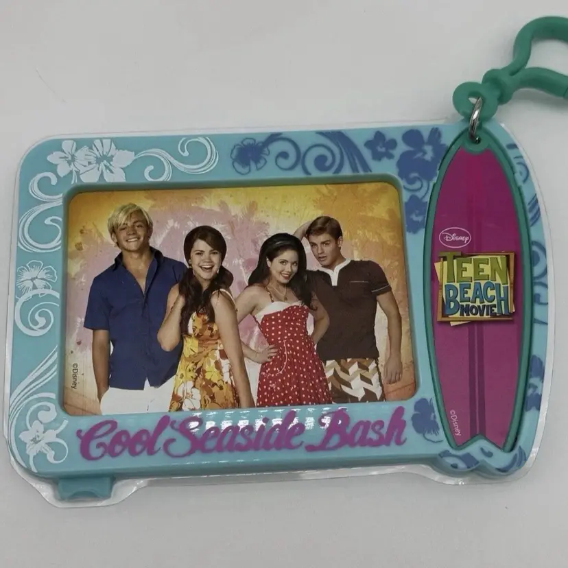 Disney Teen Beach Movie Frame And Keychain Backpack Ross Lynch Maia Mitchell