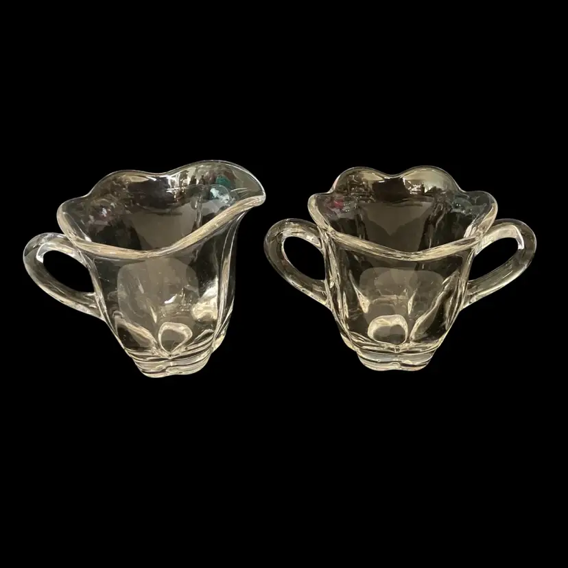 Vintage Duncan Miller Canterbury Tiffin  Cream & Sugar