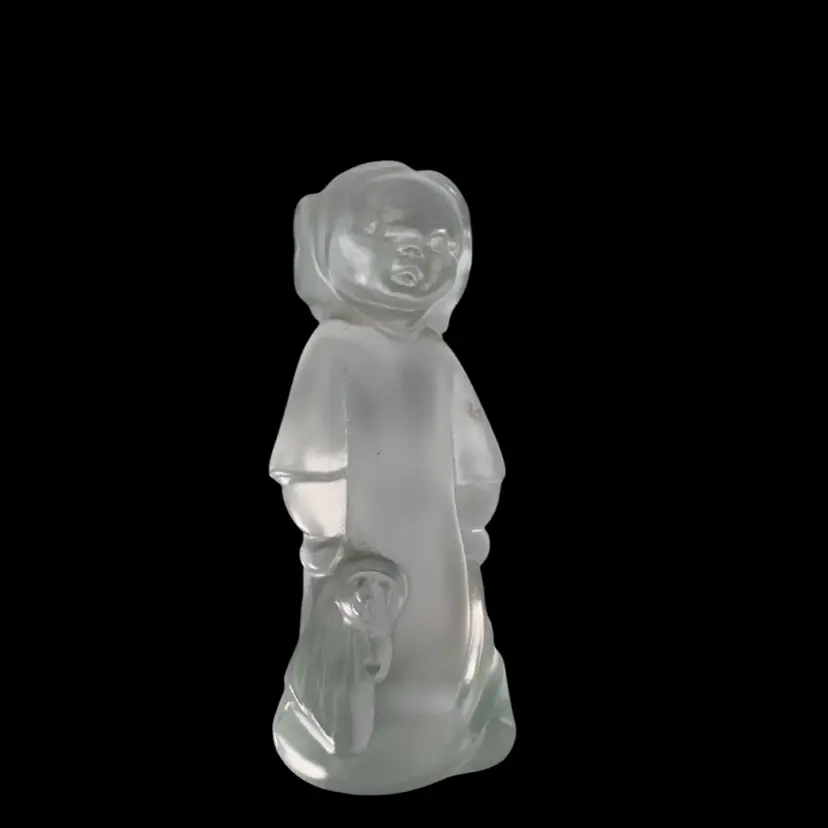 Swarovski Crystal Julia’s World Child And Doll In Jammies Stamped 2 1/4” No Noted Flaws