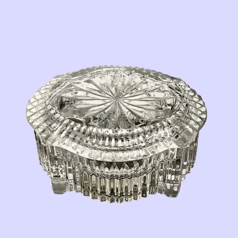 #065- Vintage Waterford Trinket Box Overture Crystal Music Box CollectionPlays “Memories” Cats Broadway Production