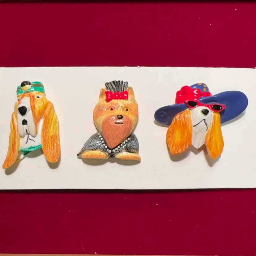 Dogs - Set Of 3 Way Natty Dogs