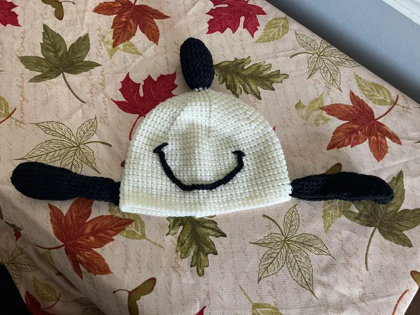 Crocheted Dancing Beagle Hat with Ears