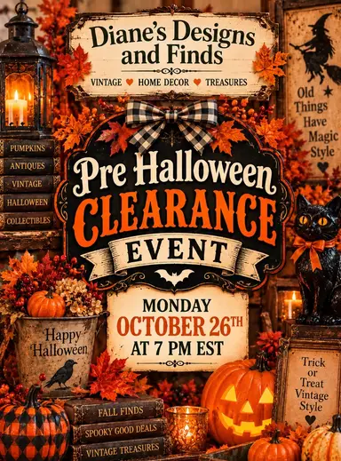 Pre Halloween Clearance Event