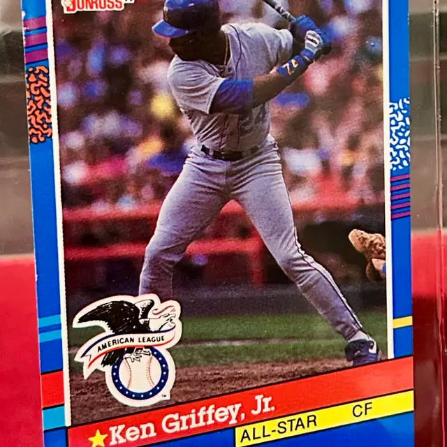 1991 Donruss - All-Stars Ken Griffey Jr #49 3 Purple Stripes on Right Border