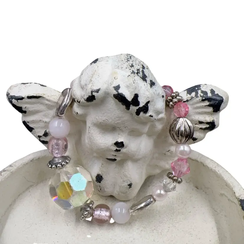 One Of A Kind Handmade Bracelet Made With Vintage Retired.Jewelry Made By Traci Vintage*Angel.