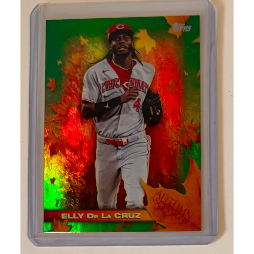 Elly De La Cruz Autumn Ascensions Green /99 Cincinnati Reds
